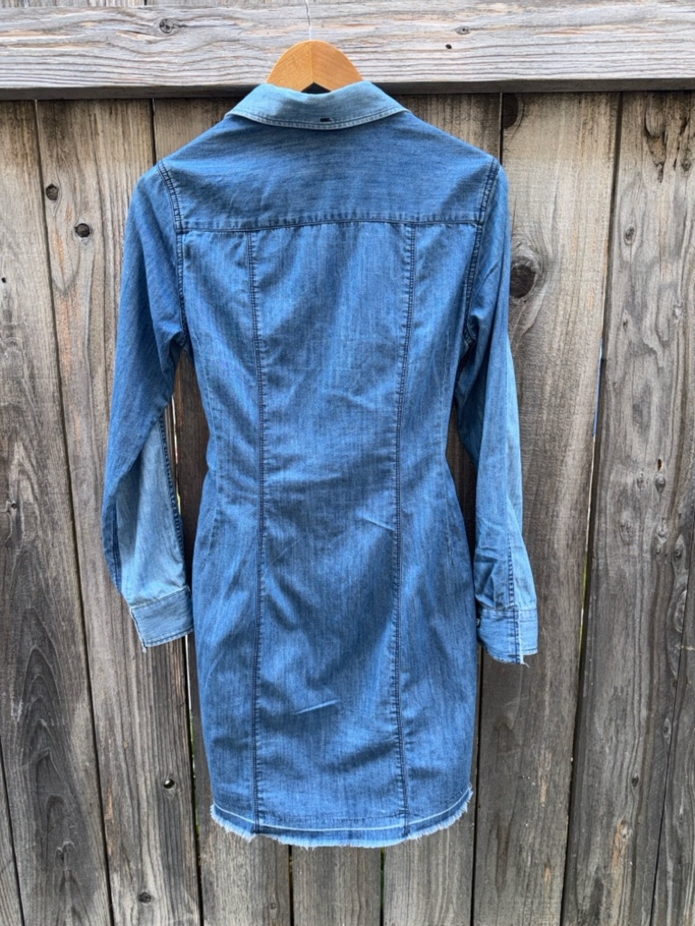 Rag and Bone Indigo Denim Destroyed Sadie Dress Size Small - Picture 3 of 10